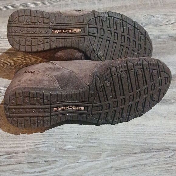 Skechers Wide Fit Air cooled memory foam brown ankle boots Sz  9 NWOT - Picture 7 of 8